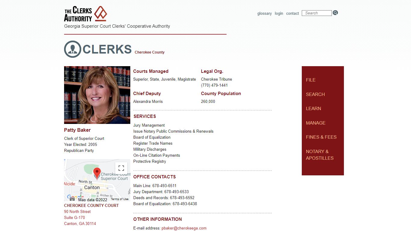 Clerks - CHEROKEE County - Georgia Clerk of Courts